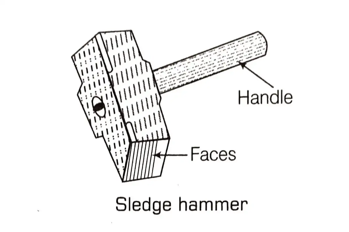 Warwood 12451 Straight Pein driving hammer 3 lb | The Hammer Source