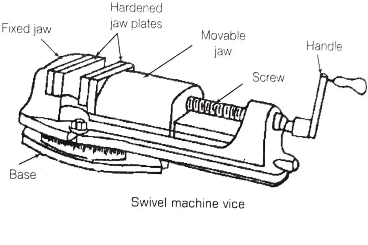 Machine-Vices Machine vice with swivel plate
