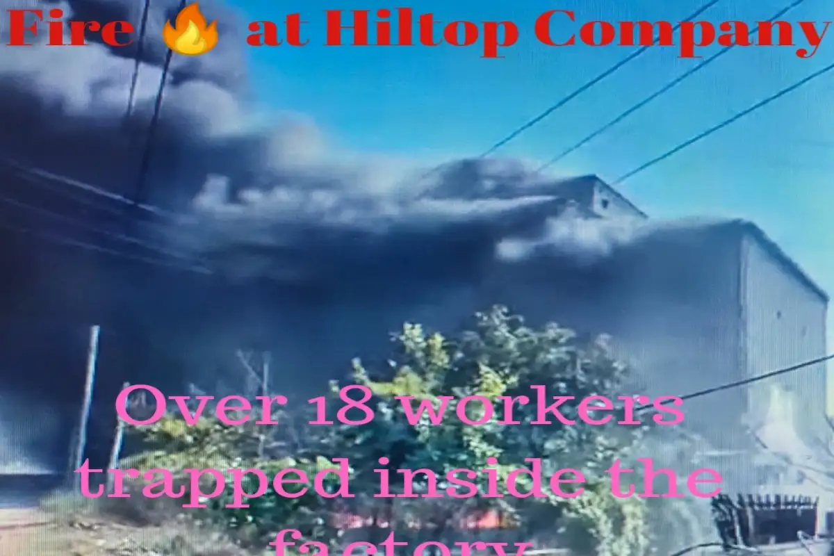 Fire at Hilltop Company